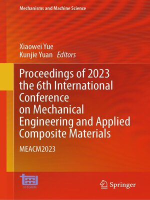 cover image of Proceedings of 2023 the 6th International Conference on Mechanical Engineering and Applied Composite Materials